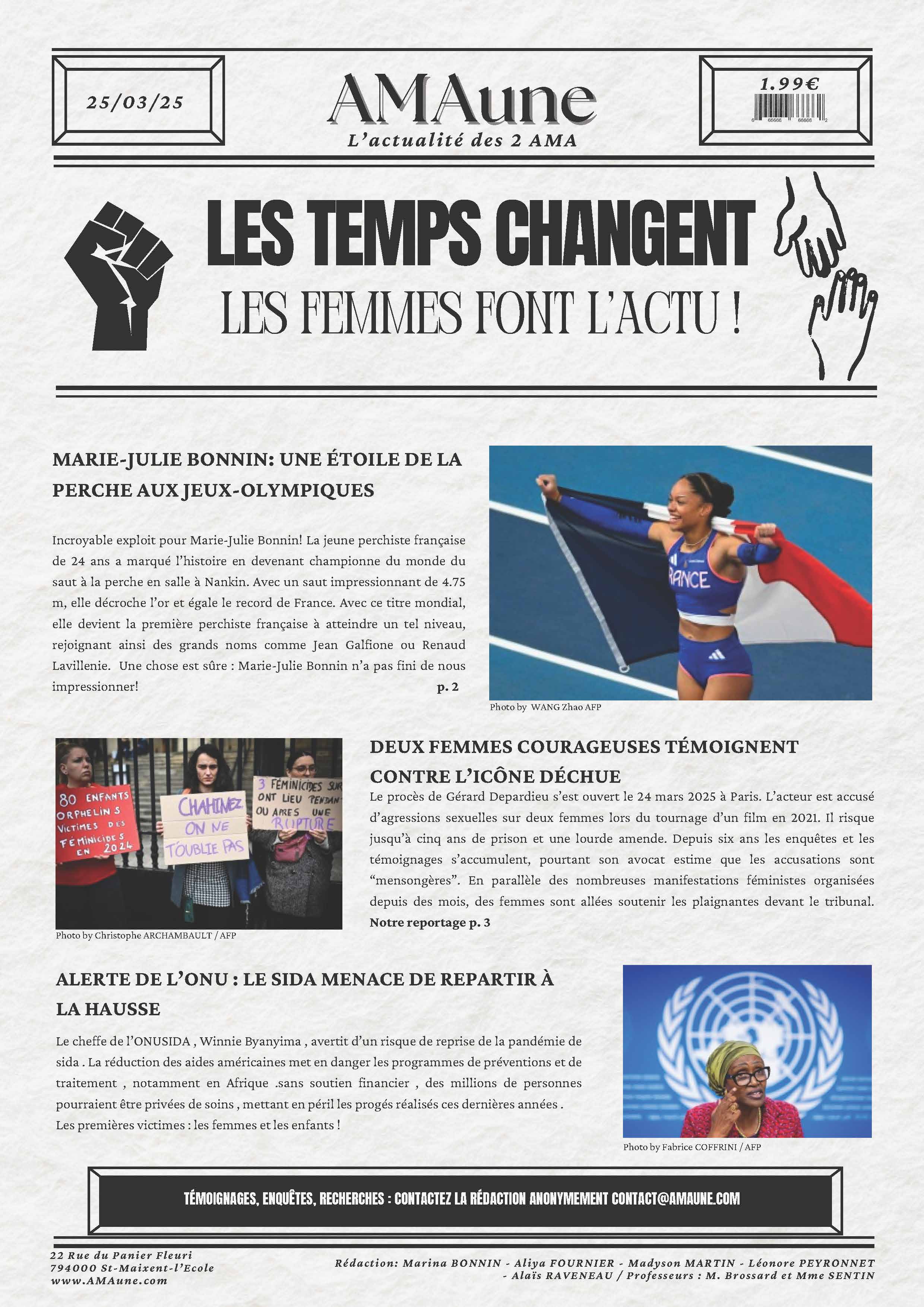 AMAune Les temps changent 2AMA