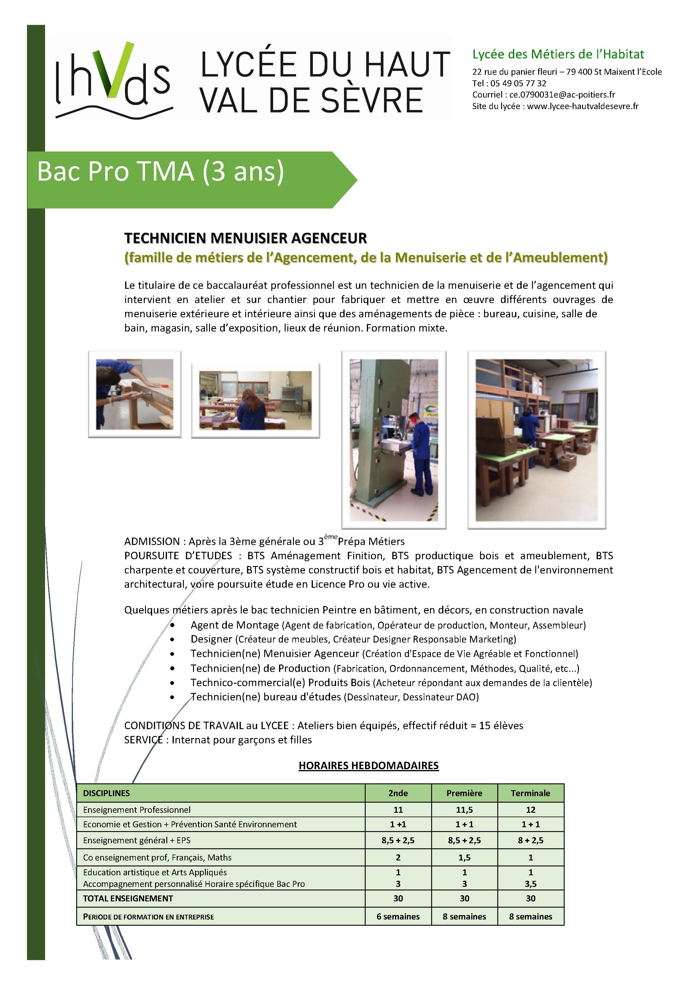 BAC PRO TMA Page 1